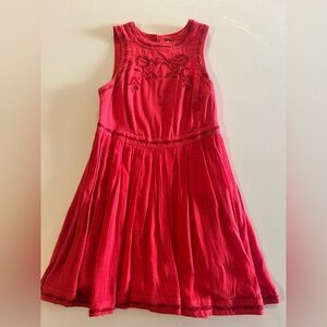 Free People Size 4 Women's Red Sleeveless A-Line Dress